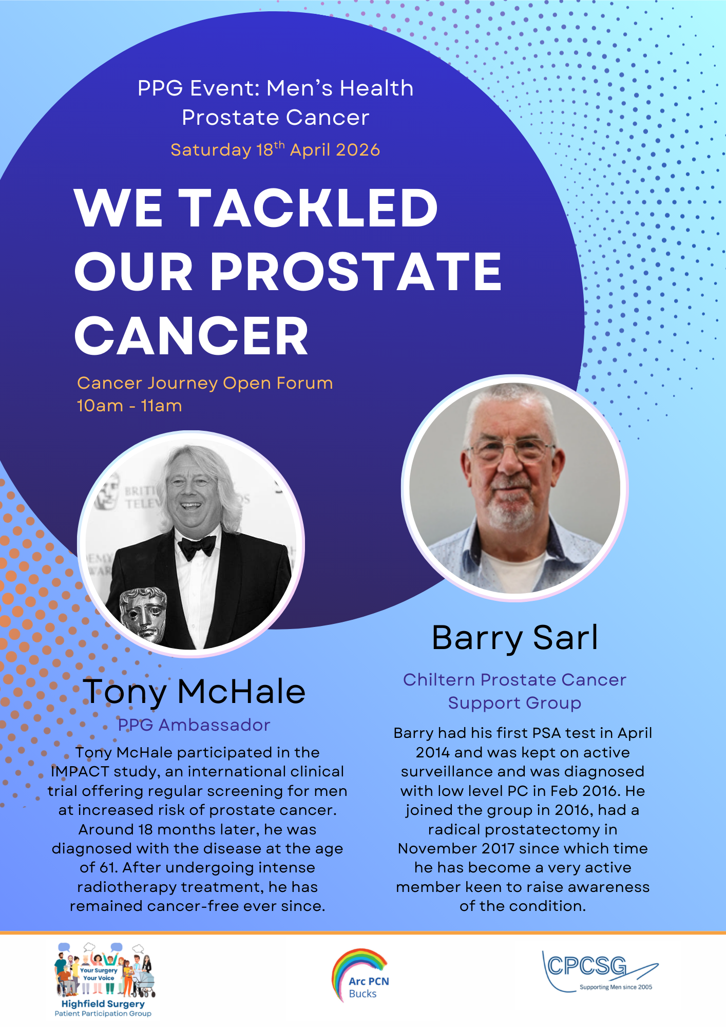 Poster 2 - PPG Prostate Cancer Awareness Day